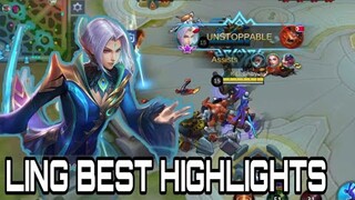LING BEST HIGHLIGHTS + BUILD in Mobile legends