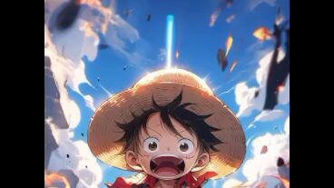 one Piece gaya lufy keren abis mode ngamuk