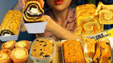 Jiang Duo Duo là gì vậy? Bánh Tiger, Tart, Mochi lòng đỏ trứng, kem chuối [VLOG ăn uống ở ký túc xá].
