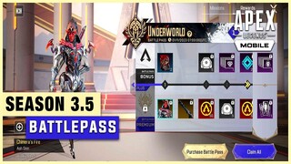 Season 3.5 BattlePass Rewards | Apex legends Mobile Leaks Season 3.5