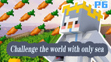 MINECRAFT- The challenge is to survive in a sea world