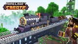 I built a TIMBER FREIGHT TRAIN in Minecraft Create Mod