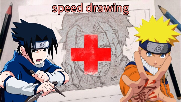 Fusion Naruto X Sasuke | speed drawing