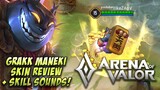 GRAKK: MANEKI NEKO SKIN REVIEW + SKILL SOUND | SS SKIN | Arena of Valor