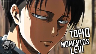 10 MEJORES Momentos EPICOS de Levi Ackerman en Attack on Titan (Shingeki no Kyojin)