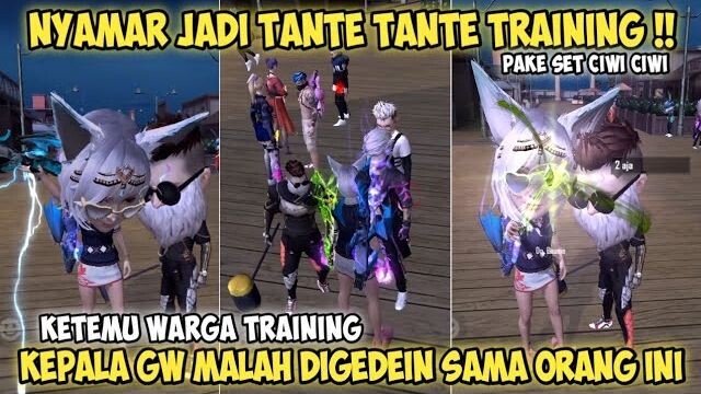 NYAMAR JADI TANTE TANTE TRAINING 😍 GODAIN WARGA TRAINING, PALA GW MALAH DIGEDEIN SAMA ORANG INI