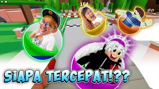 BARU KALI INI!!! BALAPAN PROSOTAN NAIK BOLA DAN SELUNCURAN PALING KEREN MUTER!!! ROBLOX MIKOCIL