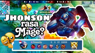 Highlight MLBB | Nyobain Jhonson 😋 malah berasa mage 🤣🥵