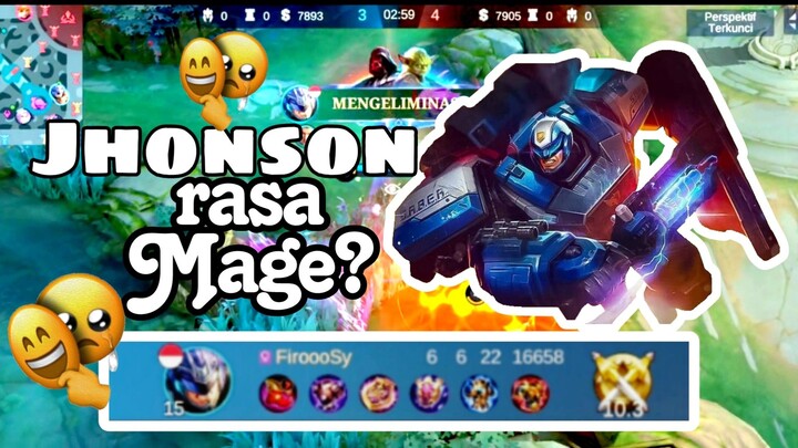 Highlight MLBB | Nyobain Jhonson 😋 malah berasa mage 🤣🥵