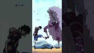 Conqueror's Haki Clash. LUFFY VS DOFLAMINGO #shorts