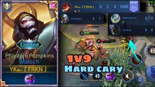 PRO MALOCH GAMEPLAY 1V9 HARD CARRY | ARENA OF VALOR |