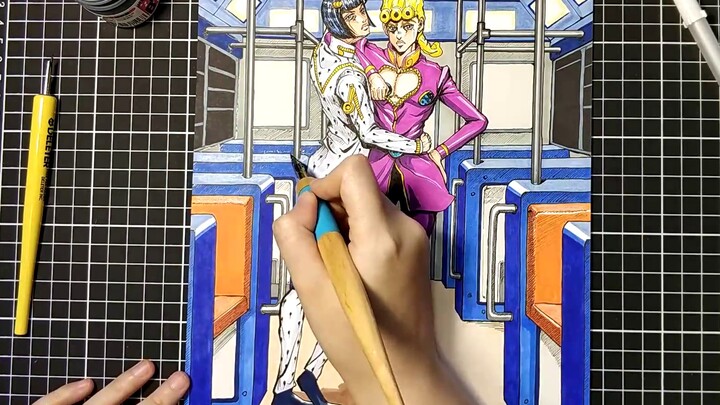 【JOJO】ฉากที่วาดด้วยมือ: พี่บู ฉัน โจรูโน่ ไม่ใช่มนุษย์อีกต่อไปแล้ว!