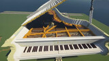 Playing piano in Minecraft
