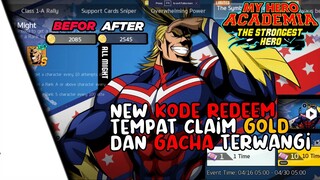 NEW CODE REDEEM BIKIN AKUN GUA WANGI GACHA AL MIGHT - MY HERO ACADEMIA