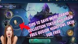 How to save more Token in Grand Collection Benefits to win free Gusion Night Owl skin | MLBB