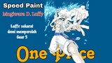 Luffy sekarat demi memperoleh gear 5 || Speed Paint Mugiwara D. Luffy