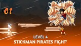 gacorr☠️ gomu gomu'` | stickman pirates fight