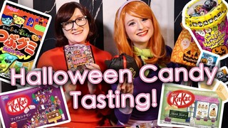 Trying Japanese Halloween Candies! | AnyaPanda ft. @JustyB