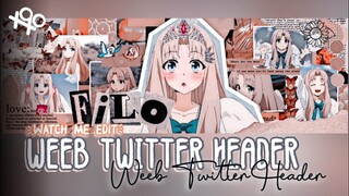 જ･:🕊☁🦢‧₊ weeb twitter header (inspo) - filo - watch me edit | xoxoxantzu