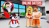pretending to be a spying snowman in roblox