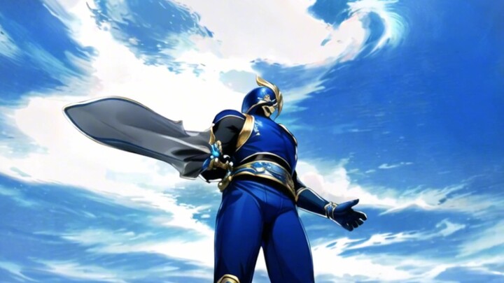 Kamen Rider Kuuga Blue Dragon Form, painting version, do you like it?