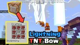 Lightning Tnt Bow in Minecraft Trick using Command Block