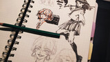 【วาดด้วยมือ】ตอนที่การบ้านยังทำไม่เสร็จ วาดรูปอะนิเมะได้หนึ่งหน้าเต็ม ๆ