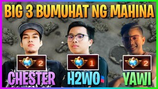 TOP GLOBAL ng NEXPLAY BUMUHAT ng MAHINA | (H2wo, Yawi & Chester) | Mobile Legends