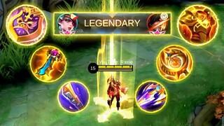 LESLEY YELLOW BUILD CHALLENGE💛 (ENEMY DESTROYED!) TOP GLOBAL LESLEY GAMEPLAY - MLBB