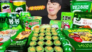 ASMR MUKBANG 편의점 핵불닭 미니!! 떡볶이 & 핫도그 & 김밥 FIRE Noodle & HOT DOG & GIMBAP EATING SOUND!