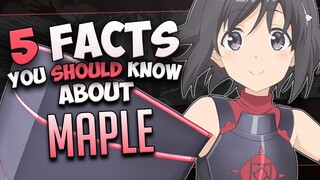 5 Facts About Maple - BOFURI: I Don’t Want to Get Hurt, so I’ll Max Out My Defense