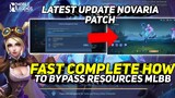 TUTORIAL HOW TO BYPASS RESOURCES ON MOBILE LEGENDS NOVARIA PATCH