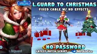 Fanny Lifeguard To Christmas Skin Script No Password | Full Sound & HD Effects | Mobile Legends