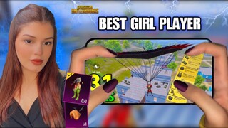 iPhone 13 Pro Max Pubg HANDCAM🔥4 FINGER + Full GYRO | BEST GIRL PLAYER #22