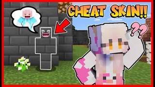 HIDE AND SEEK !! TAPI ATUN PAKE CHEAT MERUBAH SKIN !! MOMON MARAH !! Feat @sapipurba Minecraft