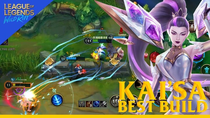 LoL Wild Rift Kai'Sa Best Build + Runes 2021 | Gameplay