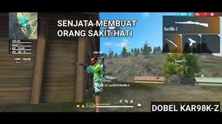 GUNAKAN SENJATA HARAM DI FREE FIRE LANGSUNG PANEN KILL - DOBEL KAR98K-Z