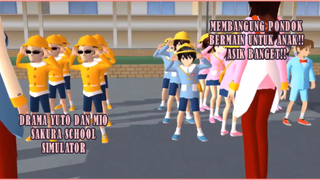 MEMBANGUN PONDOK BERMAIN UNTUK ANAK DI TAMAN KOTA!! DRAMA YUTA DAN MIO! SAKURA SCHOOL SIMULATOR