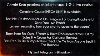 Gerald Kein painless childbirth tape 1-2-3 live session Course download