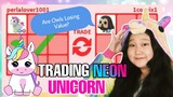 WHAT PEOPLE TRADE FOR NEON UNICORN IN ADOPT ME *RICH SERVER* (Tagalog)