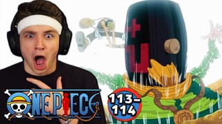CHOPPER AND USOPP POPPED OFF... | One Piece REACTION Episode 113 + 114