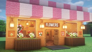 How to build a flower shop in Minecraft