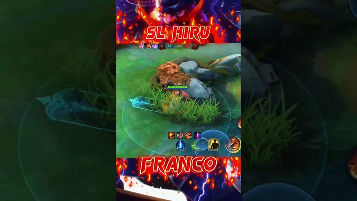 1 SHOCK 1 KILL😉 #shorts #youtubeshorts #Franco #francohook #mobilelegends #mlbb #short #francopro