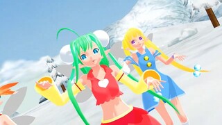 【MMD りんごの森とパラレルタウン】エミリー＆リンダ＆ヘレナで東京テディベア