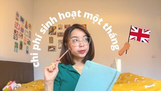 Du Học Anh 🇬🇧 | Chi tiêu một tháng của du học sinh Anh | How much I spend in a month | HeySunnie!