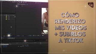how i render my videos + uploading to TikTok | After Effects tutorial