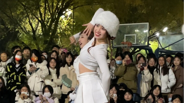 LE SSERAFIM最新回归曲antifragile金采源位翻跳直拍｜超还原雪之女打歌服｜校园随舞路演