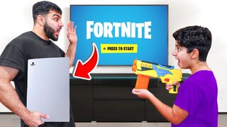 he does THIS to get ps5 back.. (fortnite)