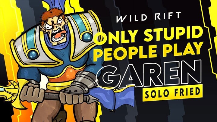 WILD RIFT - BECOME BRAIN DEAD BY PLAYING BASIC GAREN JUNGLE - GAMEPLAY!