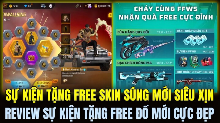 (Free Fire) Sự Kiện Tặng FREE Skin Súng Đạo Chích Bóng Ma, Review Sự Kiện Tặng FREE Gói Đồ Mới